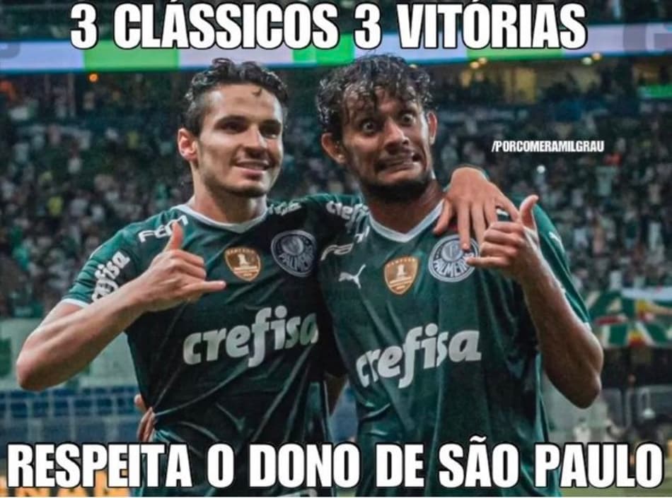 Palmeirenses fazem memes após vitória sobre o Corinthians: ‘Dono de São Paulo’