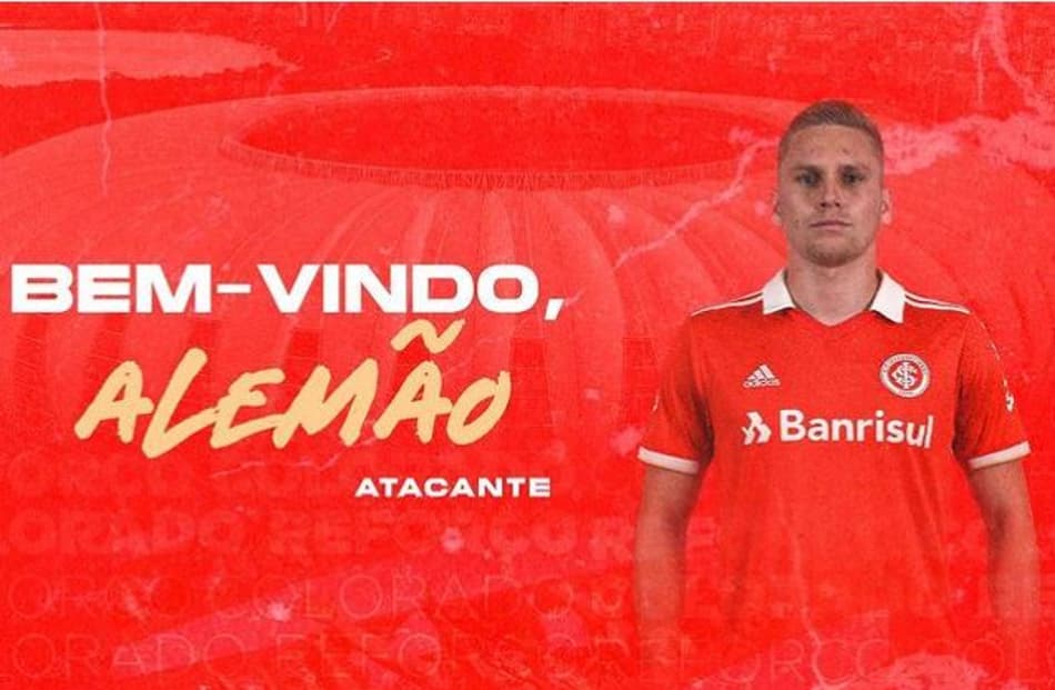 Internacional anuncia a contratação do atacante Alemão, que diz: ‘Vou buscar muito o gol’