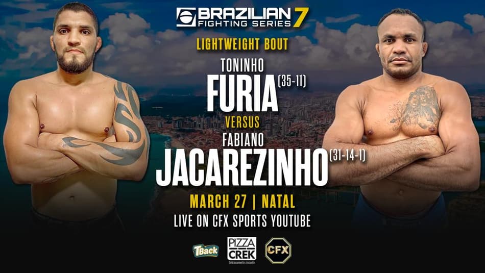 Com Toninho Fúria x Fabiano Jacarezinho, Brazilian FS desembarca em Natal neste domingo