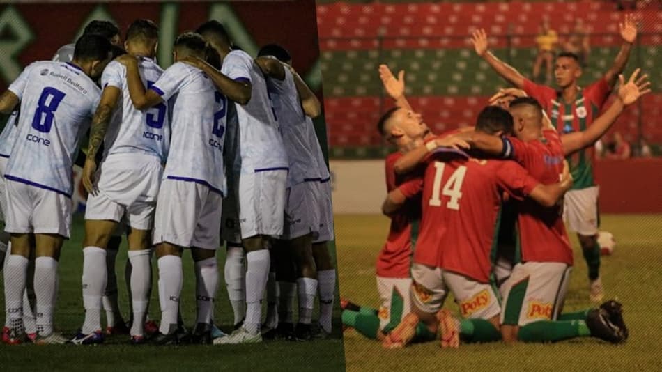 Montagem - São Caetano e Portuguesa Santista