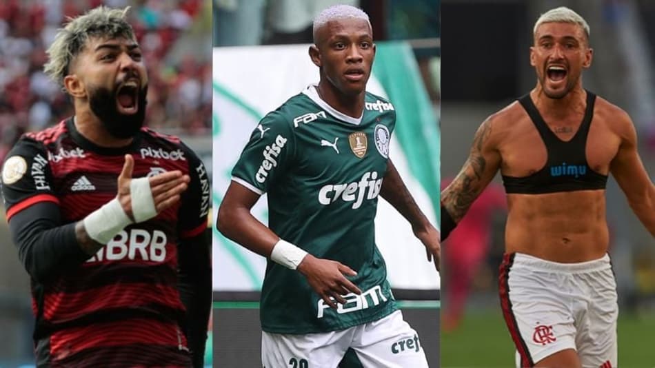 Saiba quais são os 20 jogadores mais valiosos do duelo entre Flamengo e Palmeiras