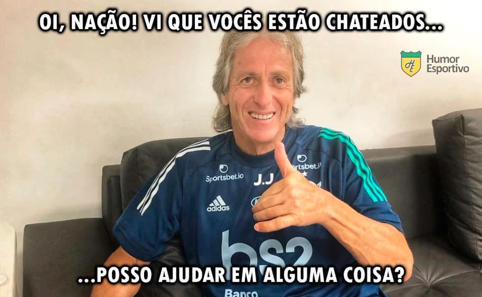 Memes com Flamengo e Jorge Jesus bombam na web após derrota para o Botafogo