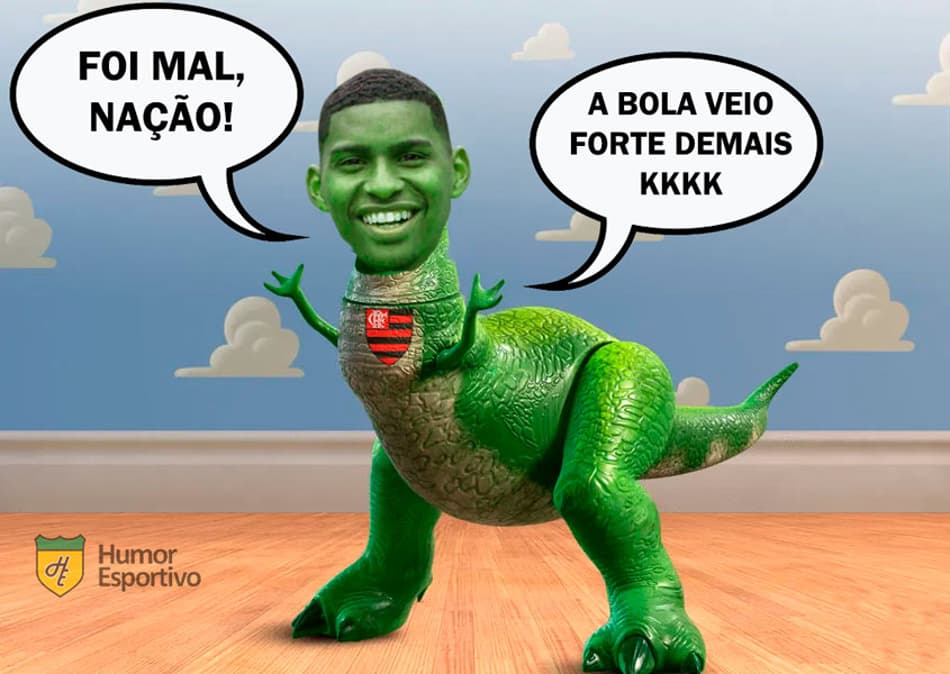 Web não perdoa Hugo, do Flamengo, após falha contra o Ceará; veja memes
