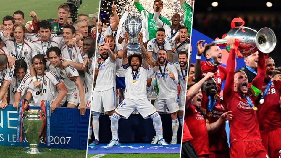 Saiba todos os campeões da história da Champions League