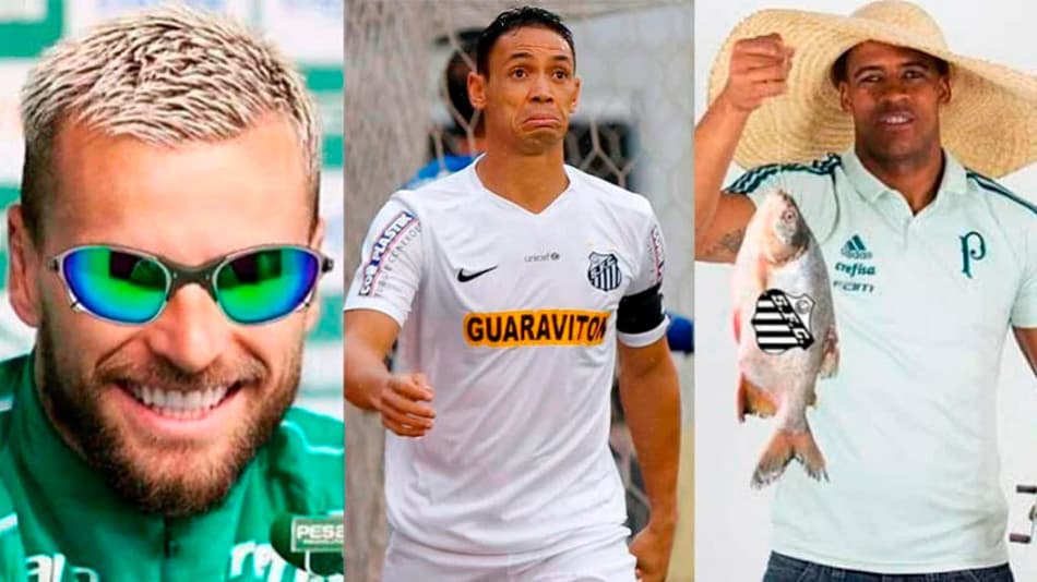 Relembre as zoeiras da rivalidade entre Palmeiras e Santos nos últimos 7 anos