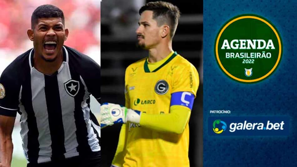 Botafogo x Goiás fecham a rodada… Saiba onde ver o jogo de segunda-feira do Brasileirão