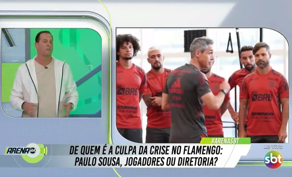 Emerson Sheik diz que Flamengo é ‘mal treinado’ e Benjamin Back opina: ‘Não vai ganhar nada’