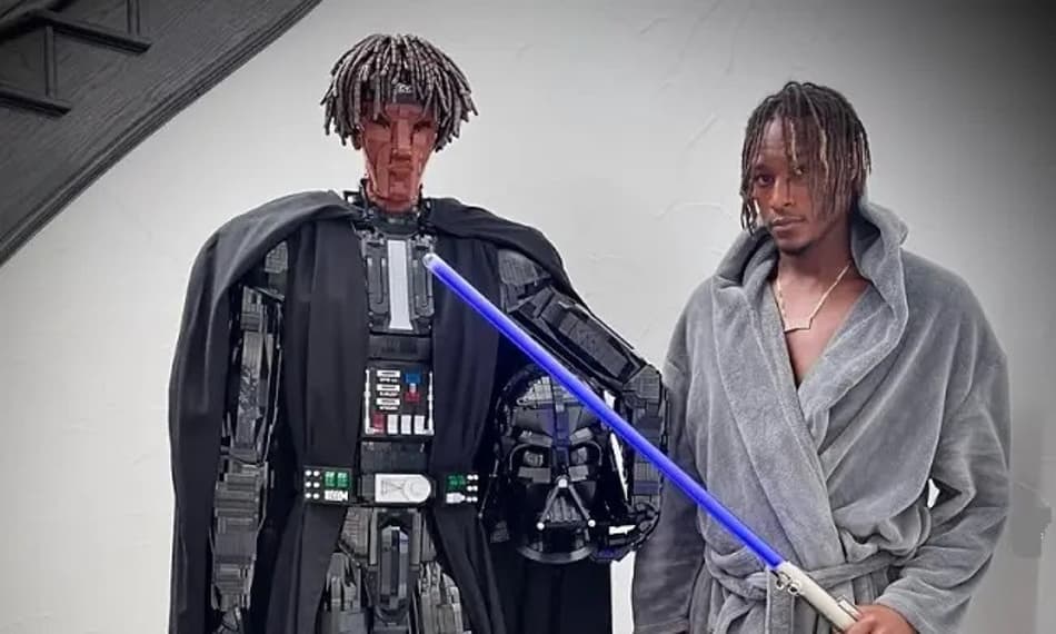 Myles Turner vira “Lego Darth Vader” em presente curioso