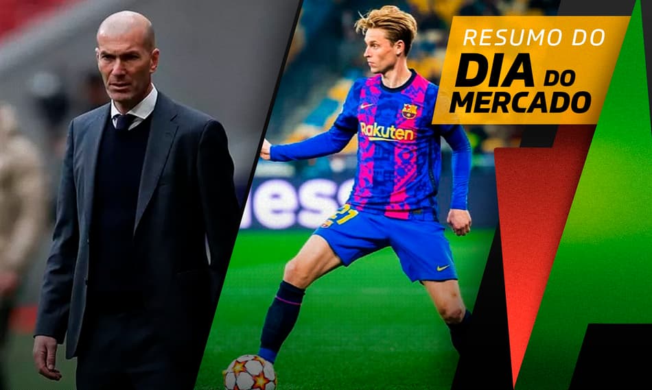 Zidane se aproxima do PSG, Barcelona recusa proposta por De Jong… O Dia do Mercado!