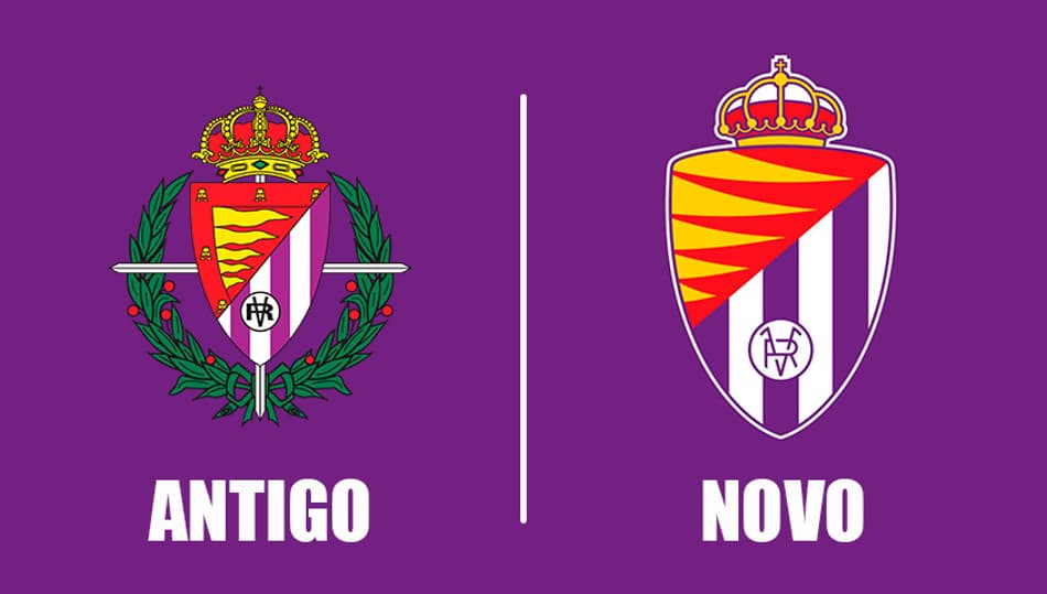 Real Valladolid mudou o escudo! Veja proposta de designer para outros clubes do futebol mundial