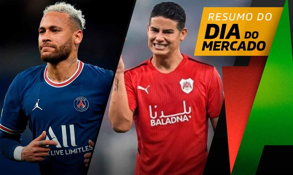 Allegri deseja Neymar na Juventus, James Rodríguez entra na mira do Botafogo… O Dia do Mercado!