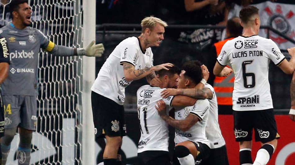 Corinthians não toma conhecimento do Santos e encaminha classificação na Copa do Brasil