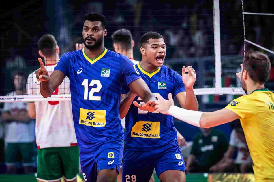 Liga das Nações: Brasil vence a Bulgária e encaminha a classificação