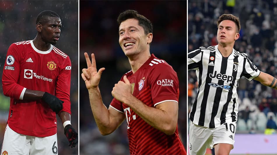 Pogba, Lewandowski… Listamos 15 medalhões que vão trocar de clube, mas estão sem destino certo