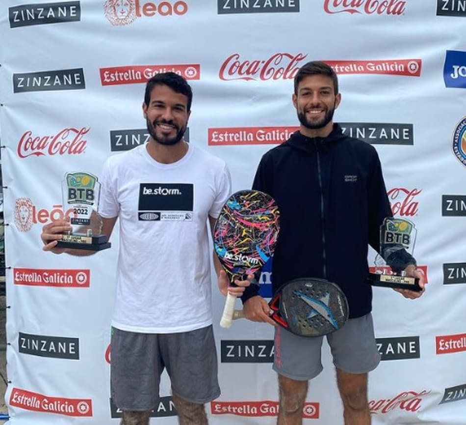 Diogo e João Lauro Carneiro são campeões da 1ª etapa do Circuito Beach Tennis Brasil, no Rio de Janeiro