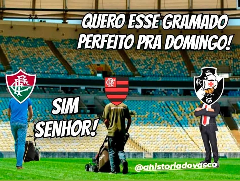 Torcedores do Vasco fazem memes provocando o Flamengo em briga pelo Maracanã