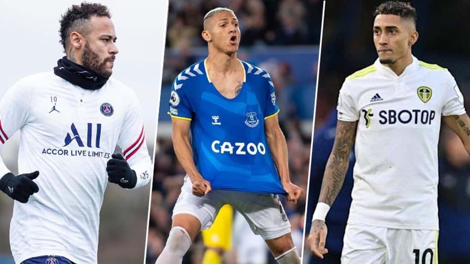 Neymar, Richarlison, Raphinha… Veja os brasileiros que vão ou podem mudar de clube na Europa