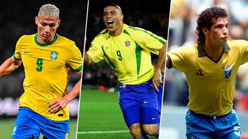 Rumo à Copa, Richarlison muda de clube: veja onde jogavam os camisas 9 da Seleção em Mundiais