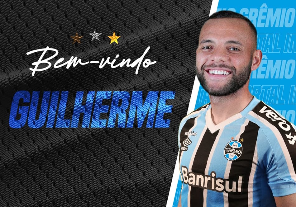Grêmio anuncia a contratação do atacante Guilherme