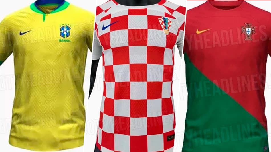 Possível camisa da Croácia é revelada: confira uniformes vazados ou lançados para a Copa do Mundo