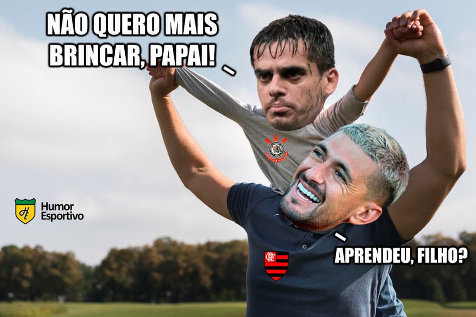 Rivais não perdoam Corinthians após eliminação para o Flamengo; veja os memes