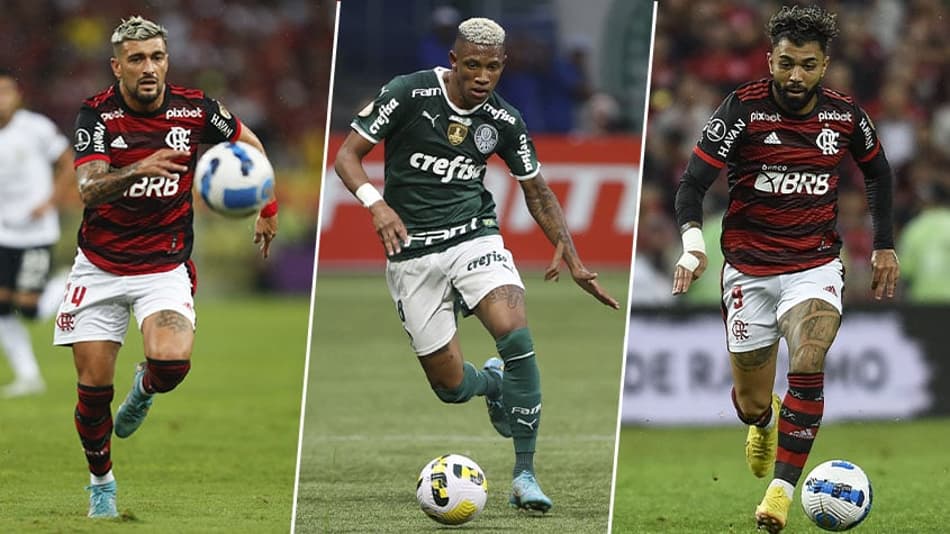 Palmeiras x Flamengo no sábado: saiba os 20 jogadores mais valiosos do duelo