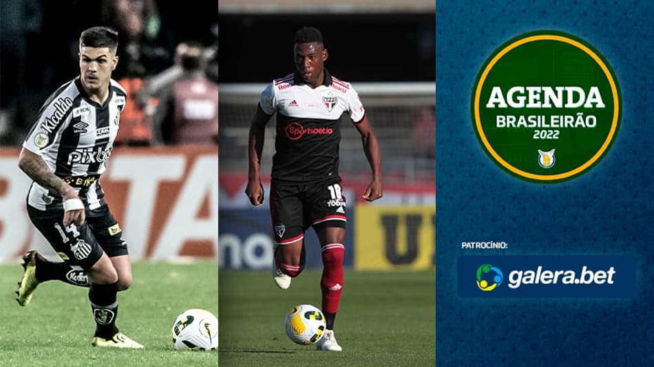 Santos x São Paulo, Palmeiras x Flamengo… Saiba onde assistir aos jogos de domingo do Brasileirão