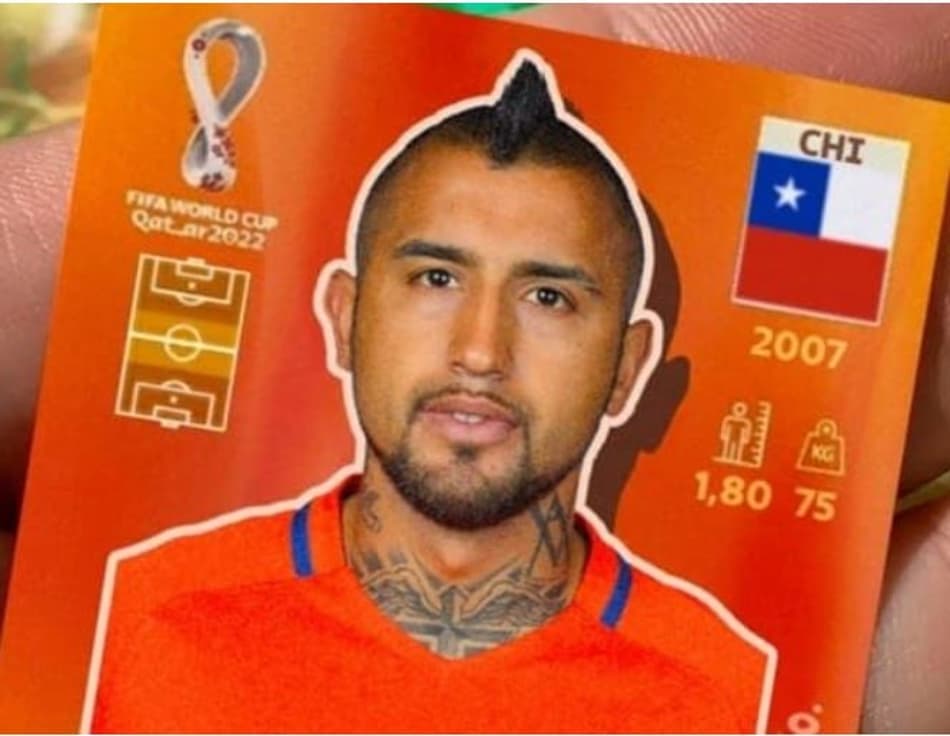 Vidal é alvo de piada com figurinha da Copa do Mundo; entenda