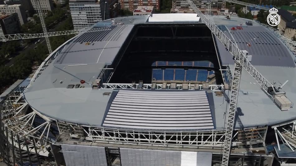 VÍDEO: Real Madrid divulga novas imagens das obras no Santiago Bernabéu