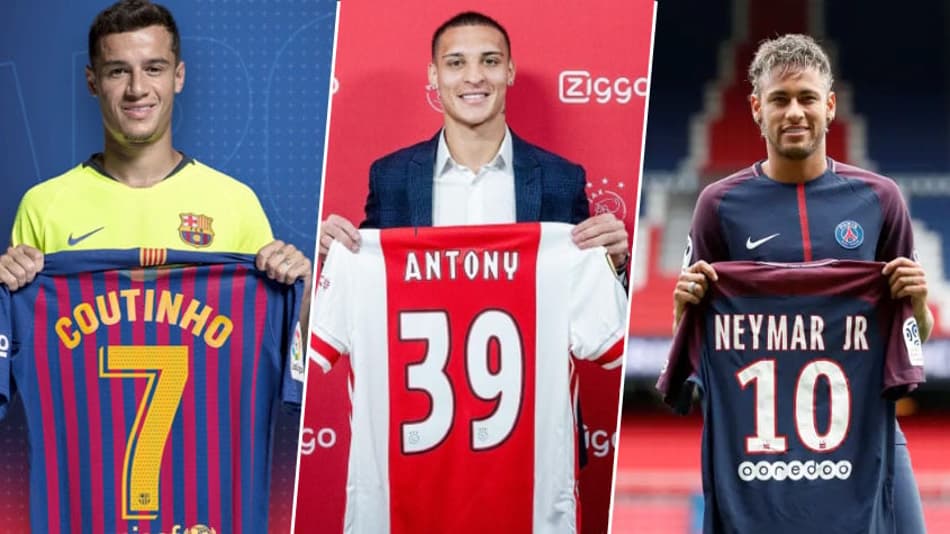 Antony bate recorde: relembre as maiores vendas de jogadores brasileiros