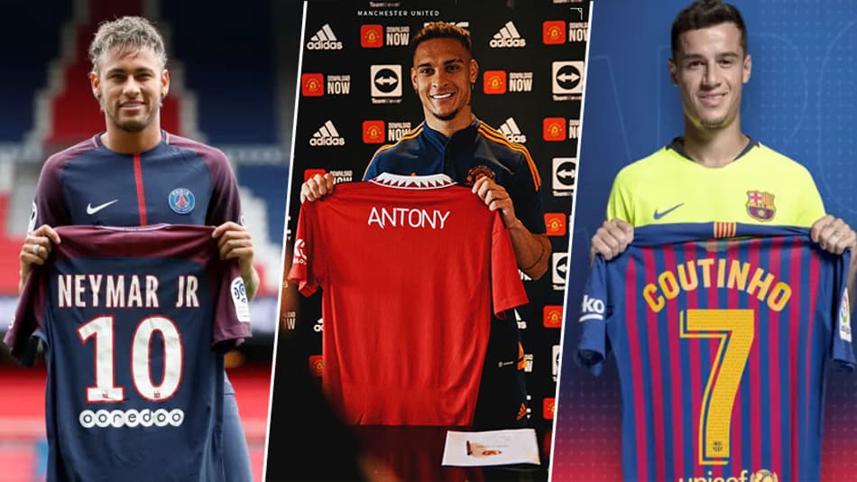 Antony entra na lista: saiba as 20 contratações mais caras da história do futebol