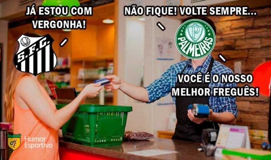 Torcedores do Palmeiras não perdoam o Santos após clássico; veja os memes