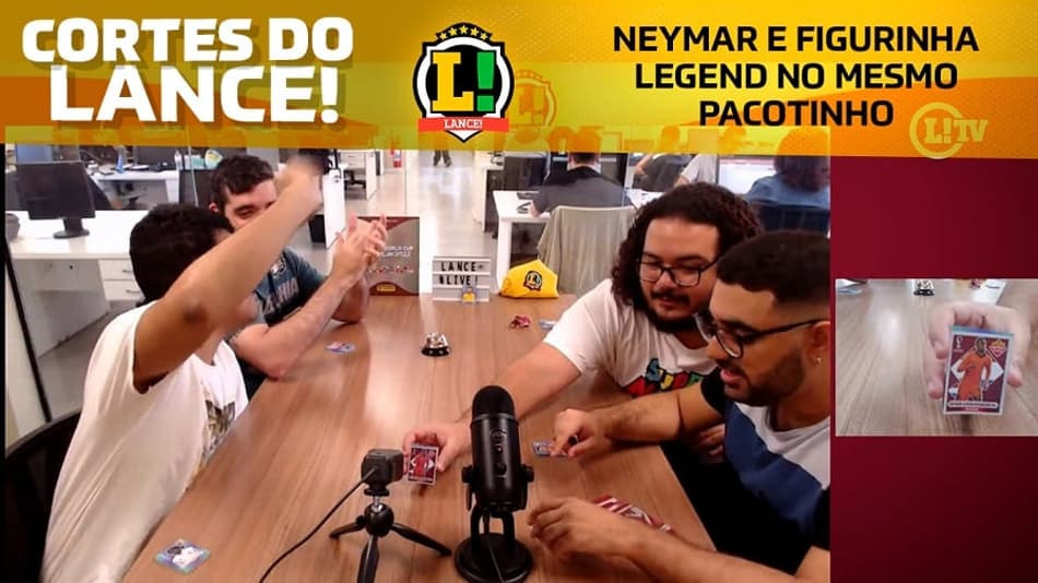 VÍDEO: Equipe do L! acha Neymar e figurinha lendária no mesmo pacotinho
