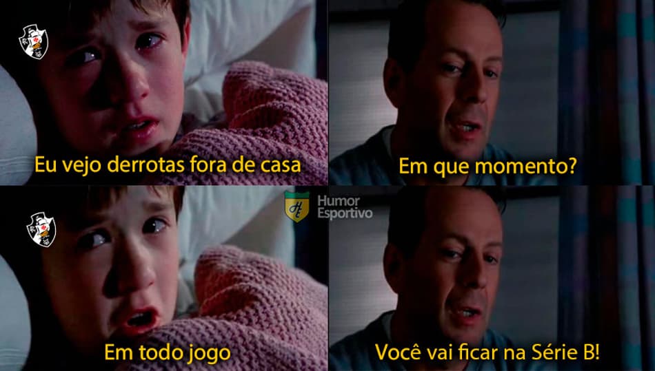 Desespero do Vasco na Série B é prato cheio para memes nas redes sociais