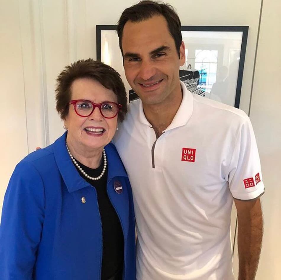 Billie Jean King presta homenagem a Federer: ‘O mais completo que vi’