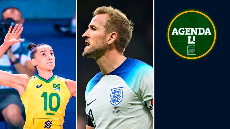 Inglaterra x Alemanha, Brasil x Argentina no vôlei… Onde assistir aos eventos esportivos desta segunda