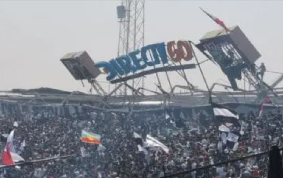 Estrutura de estádio no Chile desaba e deixa feridos; confira