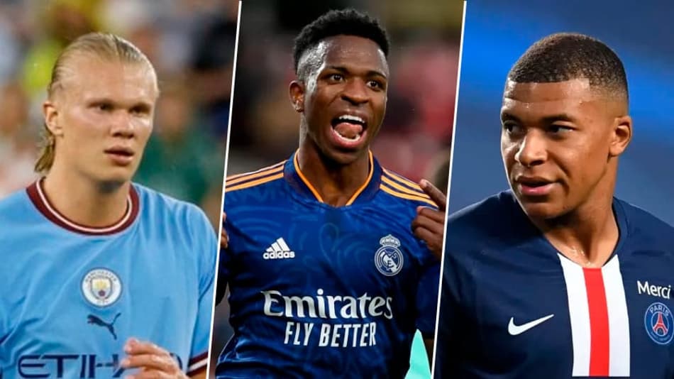 Vini Jr se aproxima de Haaland e Mbappé: veja os jogadores mais valiosos do mundo