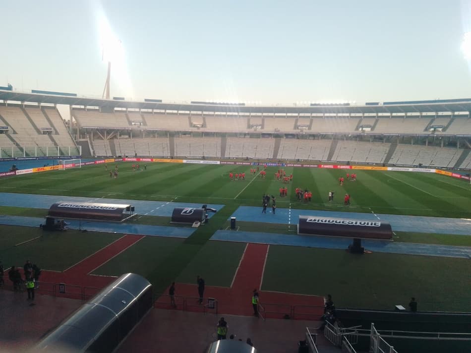 VÍDEO: Elenco do São Paulo faz reconhecimento de estádio da final da Copa Sul-Americana