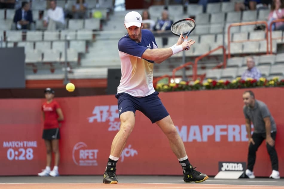 Andy Murray em ação pelo ATP 250 de Gijon