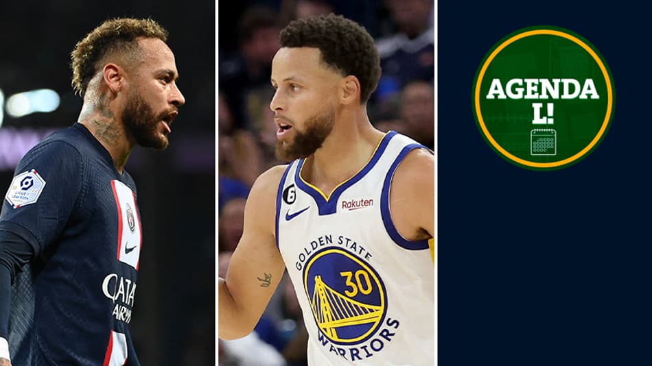 PSG de Neymar, Warriors de Curry… Onde assistir aos eventos esportivos desta sexta-feira
