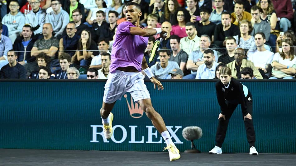 Felix Auger Aliassime na etsreia do Masters de Paris
