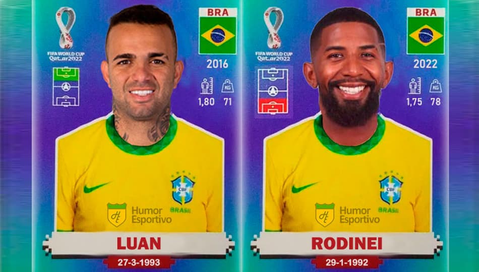 Humor: As figurinhas raras desbloqueadas neste dia de convocação da Seleção