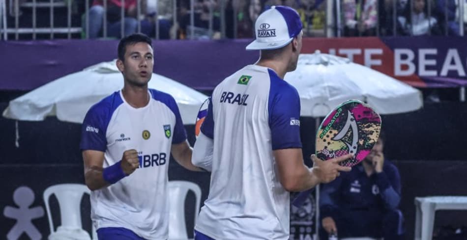 Brasil derrota a Letônia na estreia da Copa do Mundo de Beach Tennis no Rio de Janeiro