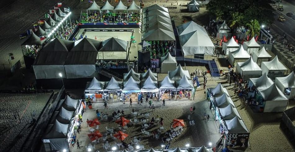 Arena na Praia de Copacabana