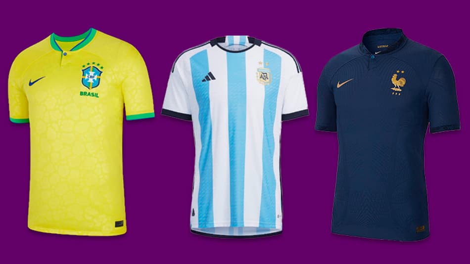 Veja as camisas de todas as seleções para a Copa do Mundo 2022