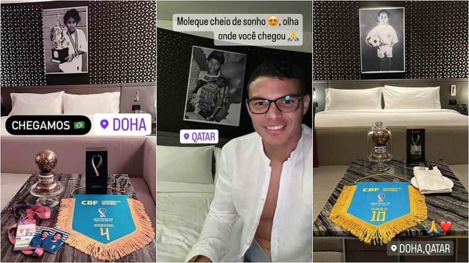 Jogadores da Seleção Brasileira são surpreendidos com homenagens no hotel em Doha