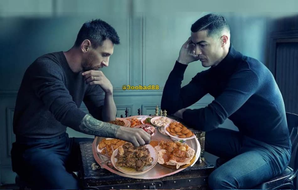 Foto épica com Messi e Cristiano Ronaldo rende enxurrada de memes na web