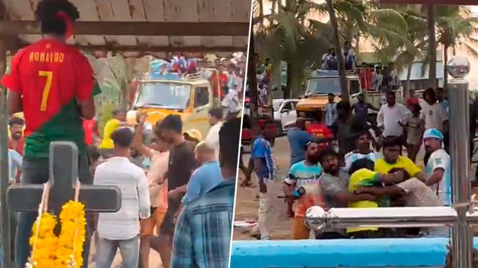 Parece mentira! Indianos torcedores de Brasil e Argentina brigam em cemitério e vídeo viraliza