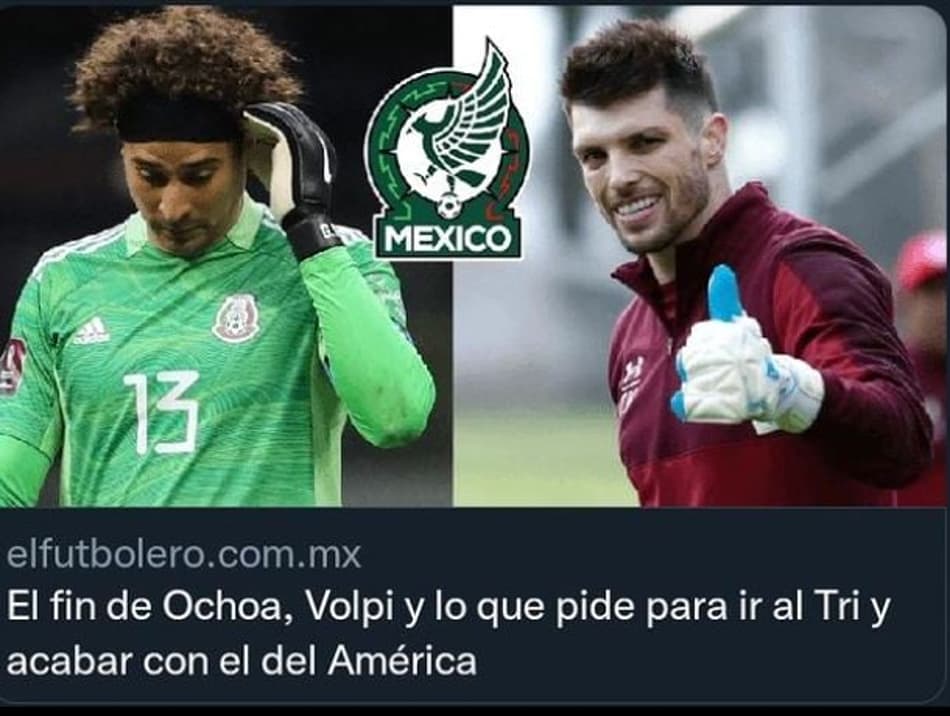 Ochoa poderia ter deixado o México e dar espaço a ex-goleiro do São Paulo no Qatar